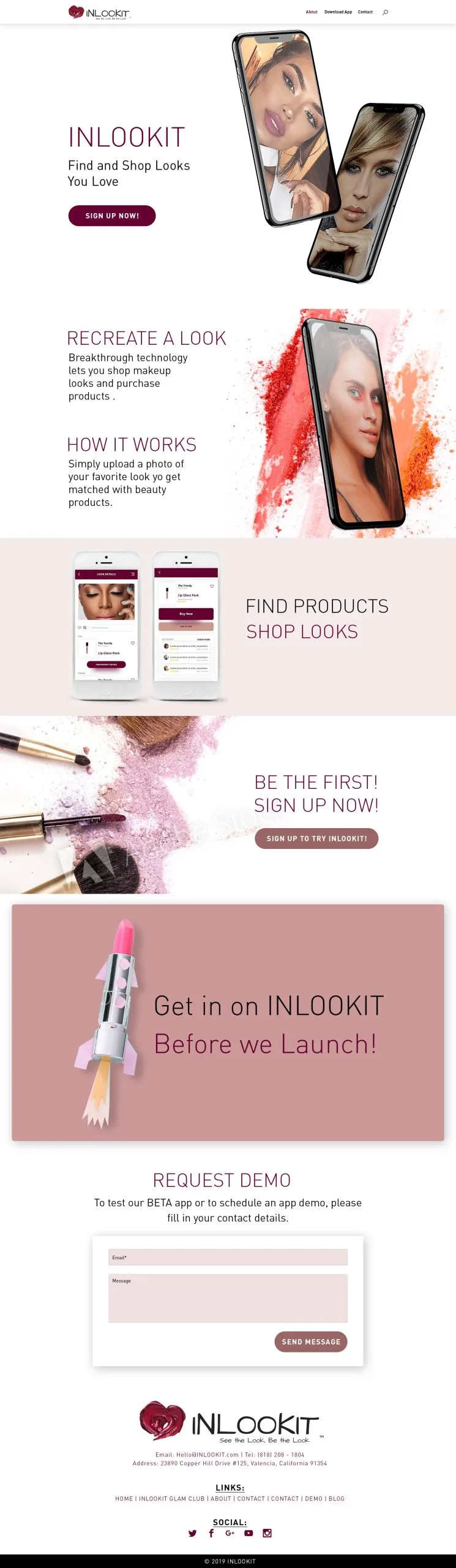 sample website InLookit